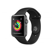 Watch Series 3 Aluminum Cellular (42mm), Space Gray, Black Nike Sport Loop Watch Series 3 Aluminum Cellular (42mm), Space Gray, Black Nike Sport Loop
